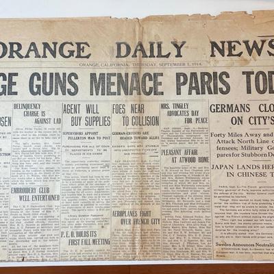 World War 1 newspapers