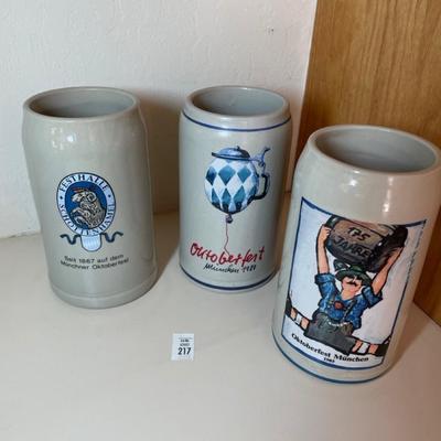 Oktoberfest beer steins