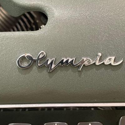 Olympia typewriter in case