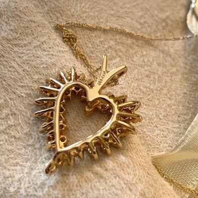 Diamond Heart Pendant Necklace