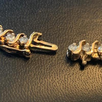7” 14k Gold / Diamonds Tennis Bracelet
