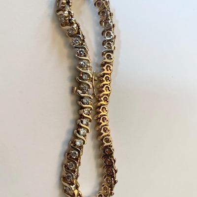 7” 14k Gold / Diamonds Tennis Bracelet