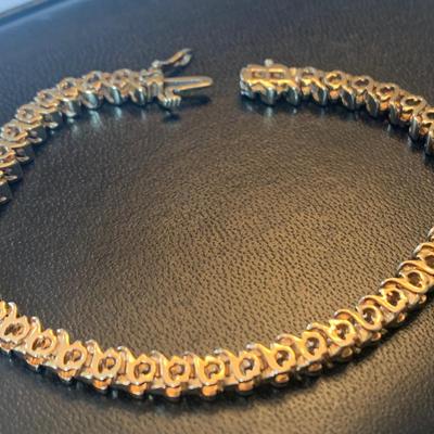 7” 14k Gold / Diamonds Tennis Bracelet