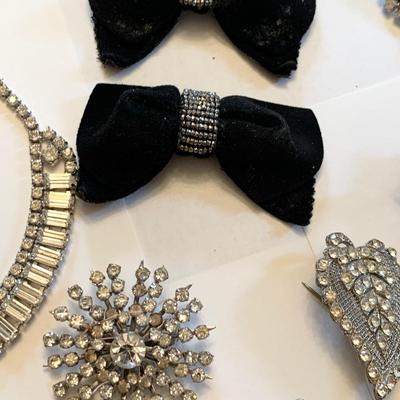 Vintage Rhinestone Jewelry Lot