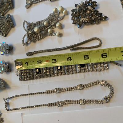 Vintage Rhinestone Jewelry Lot