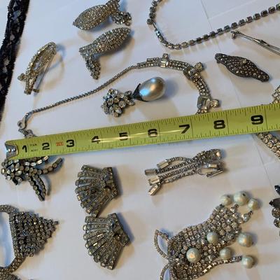 Vintage Rhinestone Jewelry Lot