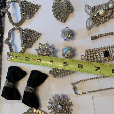 Vintage Rhinestone Jewelry Lot