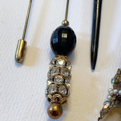 Antique Hat Pin Stick Pins Lot