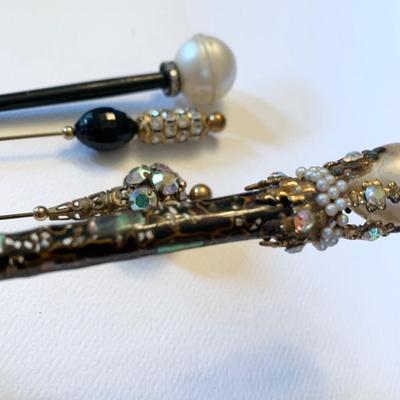 Antique Hat Pin Stick Pins Lot
