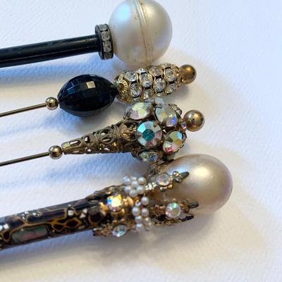 Antique Hat Pin Stick Pins Lot
