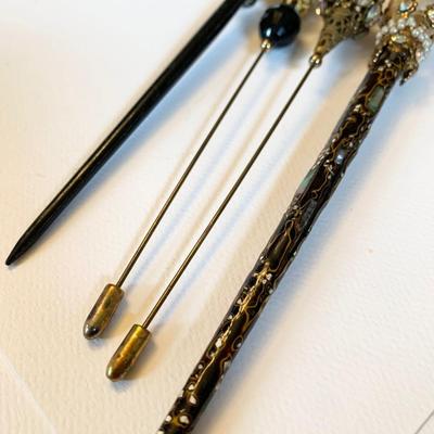 Antique Hat Pin Stick Pins Lot