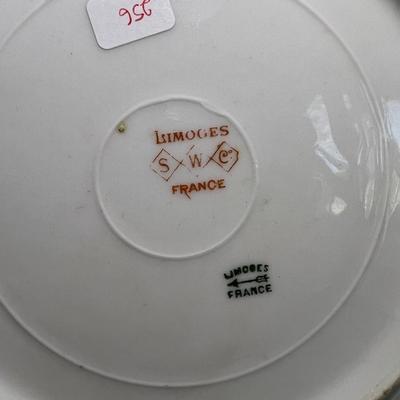 Limoges France Hand Painted Flying Geese/Duck Porcelain 9" Plate as Pictured.