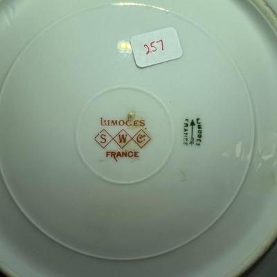 Limoges France Hand Painted Flying Bluejay Porcelain 9" Plate as Pictured.