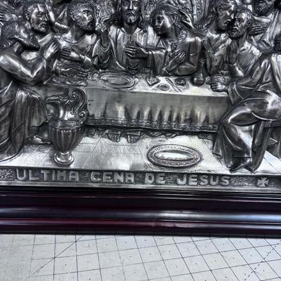 Unique! Last Supper Relief Panel in METAL.