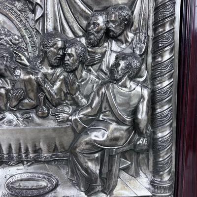 Unique! Last Supper Relief Panel in METAL.