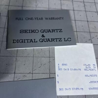 SEIKO Quartz Watch, Men's 