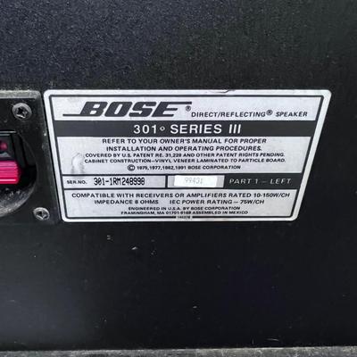 BOSE 301 Series iii Book Case Speakers 