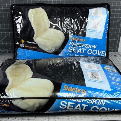 Pair of NEW SHEEP Skin Seat Covers