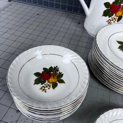 Enoch Wedgewood "English Harvest" Partial China Set 