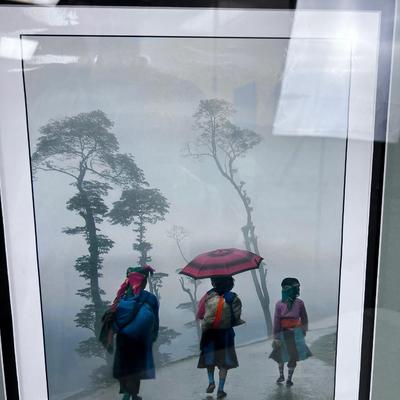 2 Tibet Photographs, framed and Matted under Glass