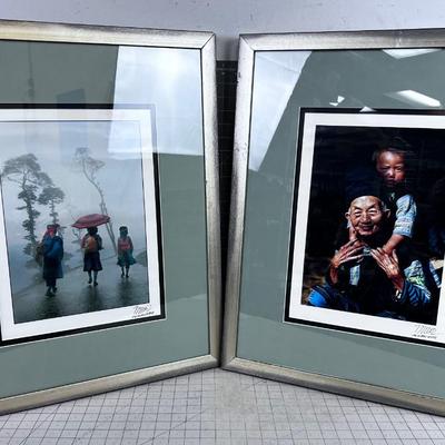 2 Tibet Photographs, framed and Matted under Glass