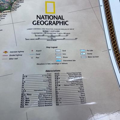 National Geographic Wall Map of The United States