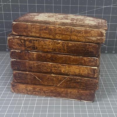 Plutarch's Lives Six Volume Set Dated 1805
