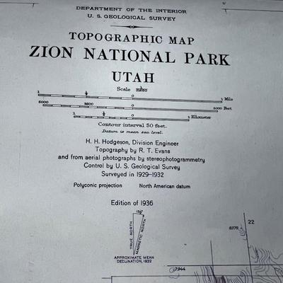 OMG Becky! This is ZIONS National Park Date 1936 