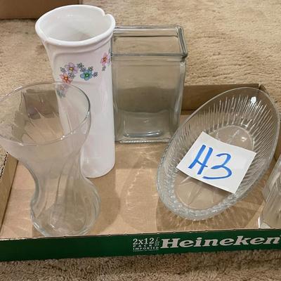 H3-Misc Glass and Vases