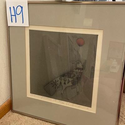 H9-Framed Art- Morning Moon