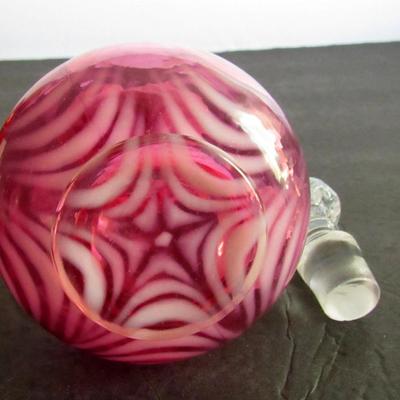 Fenton Cranberry Opalescent Cruet