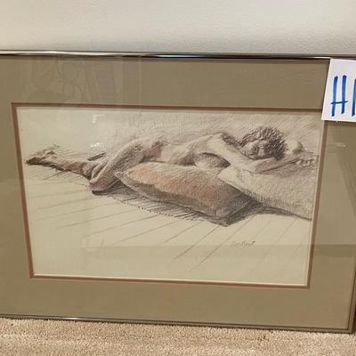 H13-framed art, nude woman