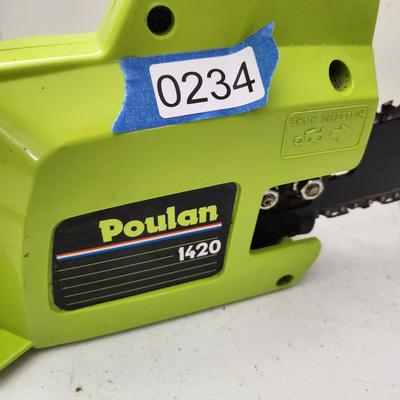 Poulan 1420 Electric Chain Saw Tested Working