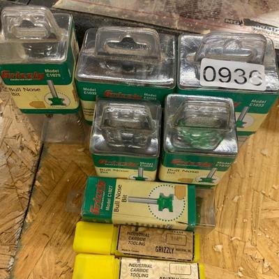 Grizzly Router Bit Lot