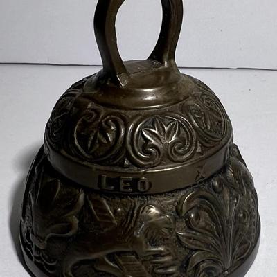 Vintage Mid-Century Brass Bell 3" Tall Made in England in Good Preowned Condition.