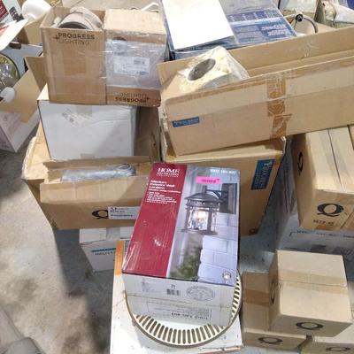 Lot of new and used lighting