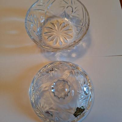 24% Lead crystal covered dish