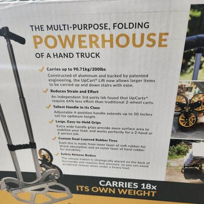 UpCart Lift Stair-Climbing Hand Truck Portable Foldable New in Box