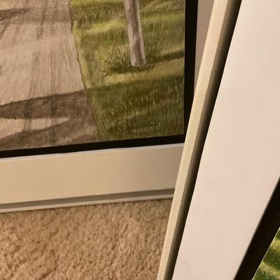 O1-Framed Art -foam board – colored pencil