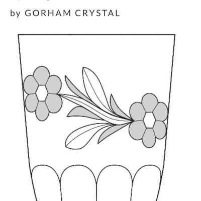 GORHAM CRYSTAL ~ Spring Meadows ~ Crystal Decanter