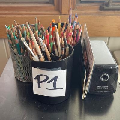 P1-colored pencils/sharpener
