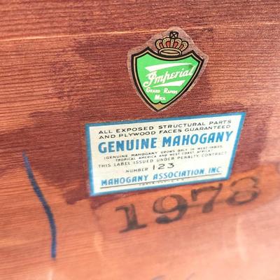 Lot #101 Vintage Mahogany Lamp Table