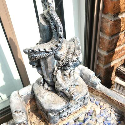 Lot #103 Concrete Fountain - Dragon spout