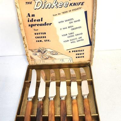 Lot #106 Vintage Dinkee Spreader set in original box