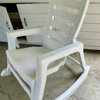 Big Easy Rocking Chair, White Plastic