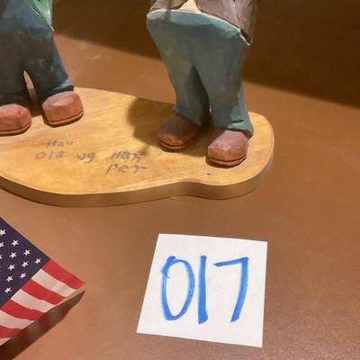 O17- Clay Troll and wood carving