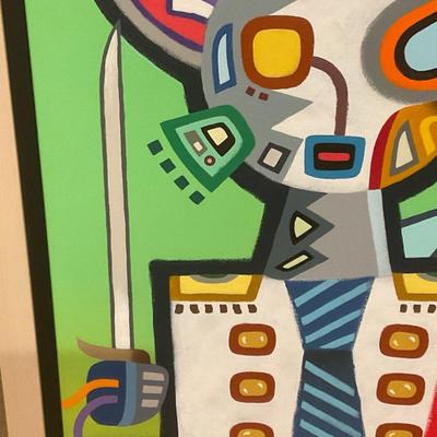 O22-framed art on canvas – The Matador #3