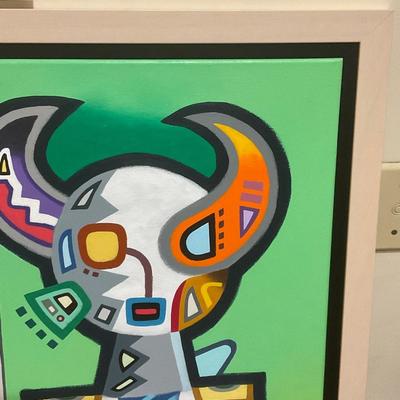 O22-framed art on canvas – The Matador #3