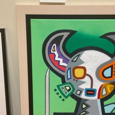 O22-framed art on canvas – The Matador #3