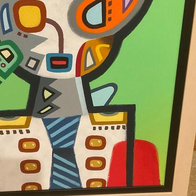 O22-framed art on canvas – The Matador #3